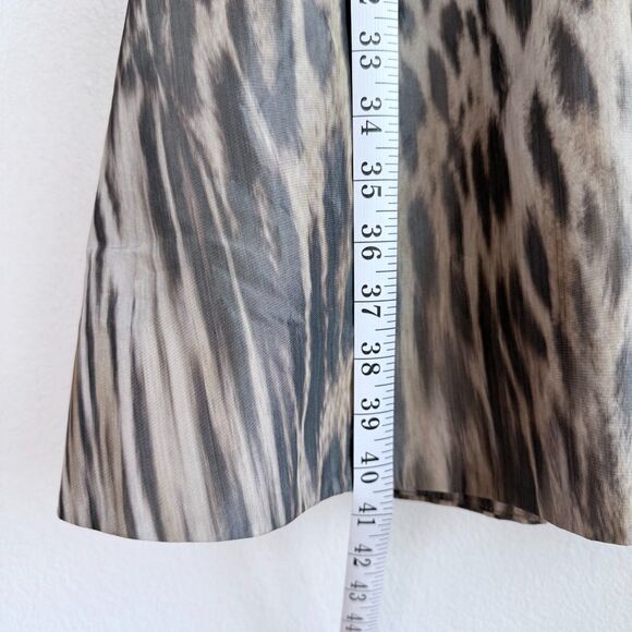 NEW SAMPLE Byron Lars Beauty Mark Warp Leopard Print Button Front Trench Coat 2 - Picture 6 of 9